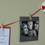 Christmas Cards Hanging on the Line