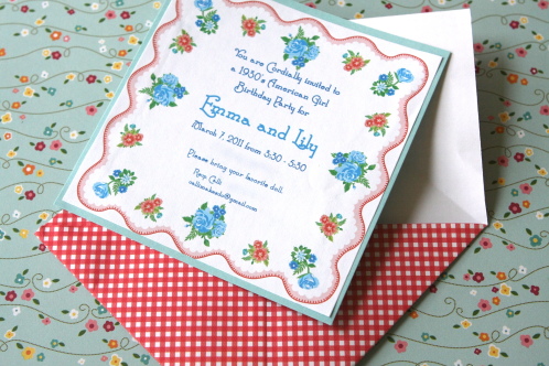 birthday party invites for girls. irthday party invites