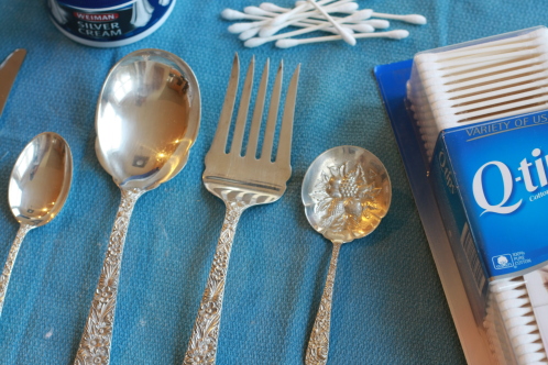 How to use Q-tips to polish Silverware